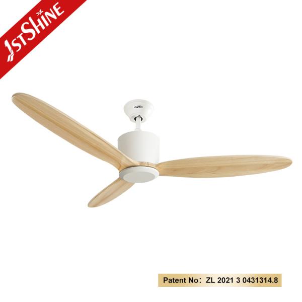 Fan de teto 2022 1stshine 2 em 1 Design de barra de baixo com madeira maciça e controle remoto