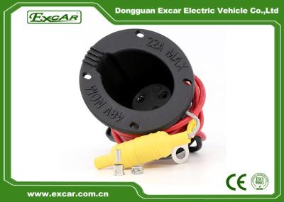 Receptáculo de carregador de carrinho de golfe elétrico com cabos Club Car DS peças 101802101