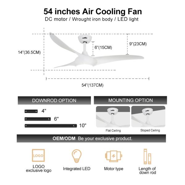Melhore sua casa com o ventilador de teto LED 1stshine Design elegante e recursos de economia de energia