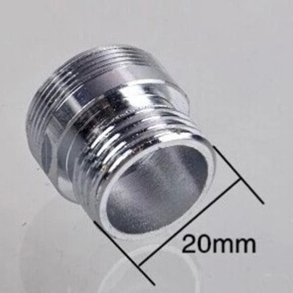 Bathroom Kitchen Chrome Faucet Hose Adapter Aerator M24 M20 Male Thread with Diverter