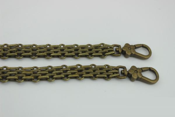 New product design zinc alloy snap hooks match 120 mm iron material gold chain for bag