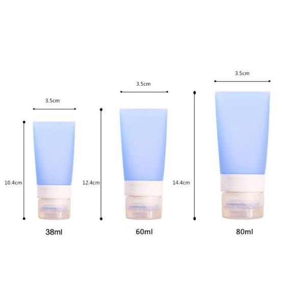 Food Grade Silicone Travel Containers 100% BPA Free Small Size Portable