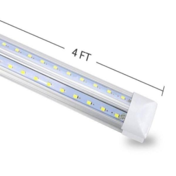 30W 4ft Integrated T8 Led Tube Light V Shape Damp Location For Garage Workshop