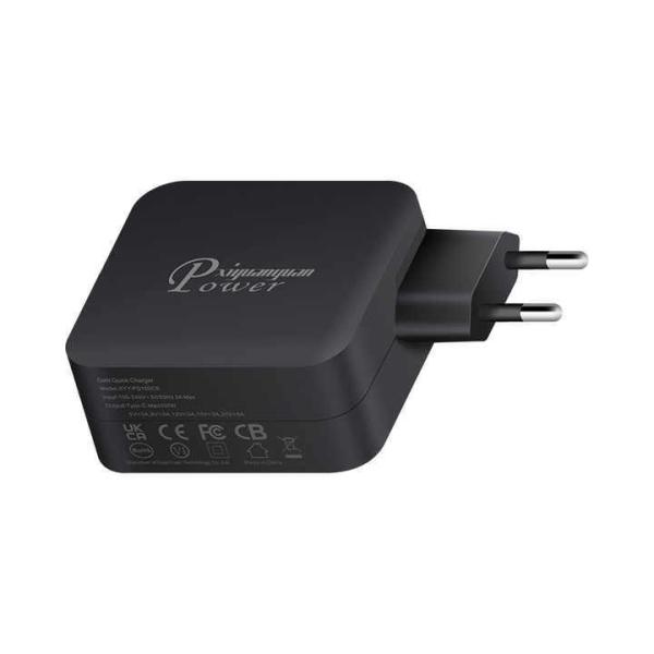 Chargeur mural USB-C 100W UE pour ordinateurs portables et appareils mobiles