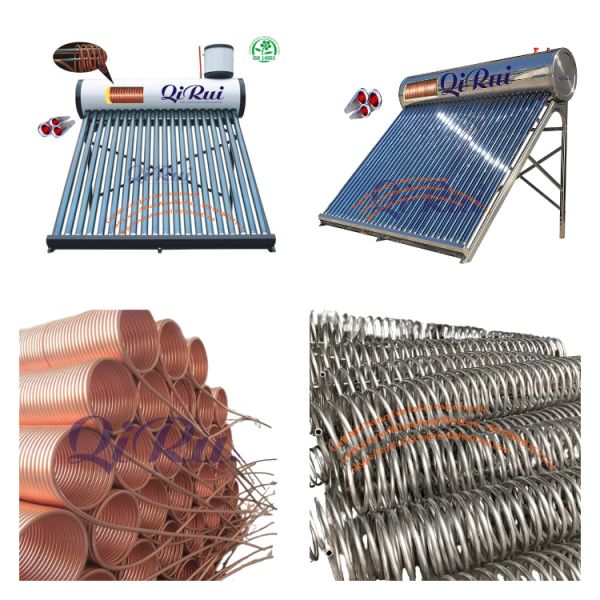 Pre-Heated Vacuum Tube High Pressure Solar Water Heater with Copper Coil (CPH-58)