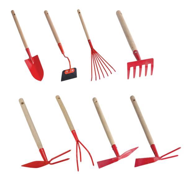 8pcs Small Hand/Garden Tools Set with Same as Sample Carbon Steel Wooden Handle