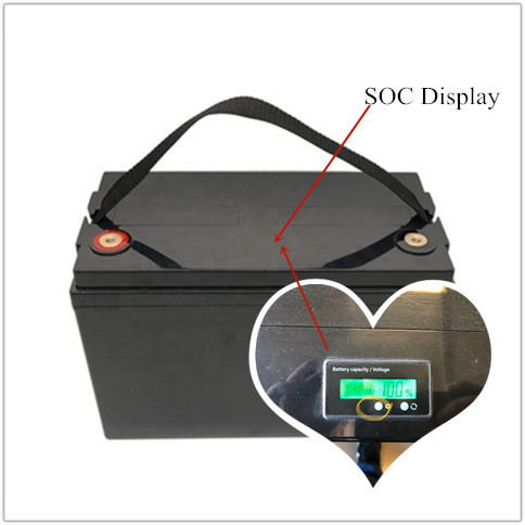 Построенный в батарее 12v 100ah 200ah Bluetooth IP66 Lifepo4 перезаряжаемые