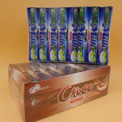 doce bonito da tabuleta do leite da forma da vaca e do leite do sabor do chocolate embalado na garrafa plástica