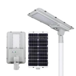 Tudo em luzes exteriores de uma estrada da lâmpada de rua do sensor solar de