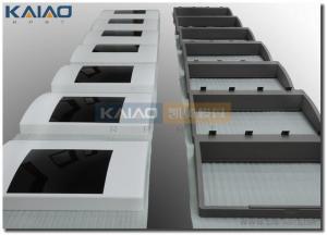 Cnc do protótipo da BORDA que faz à máquina cercos plásticos para dispositivos m