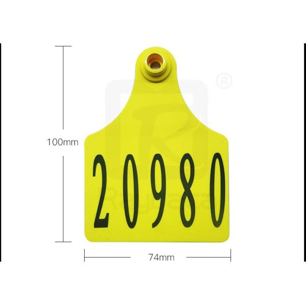 Female Male TPU Anti Bite Structure Livestock Ear Tags Laser Printing