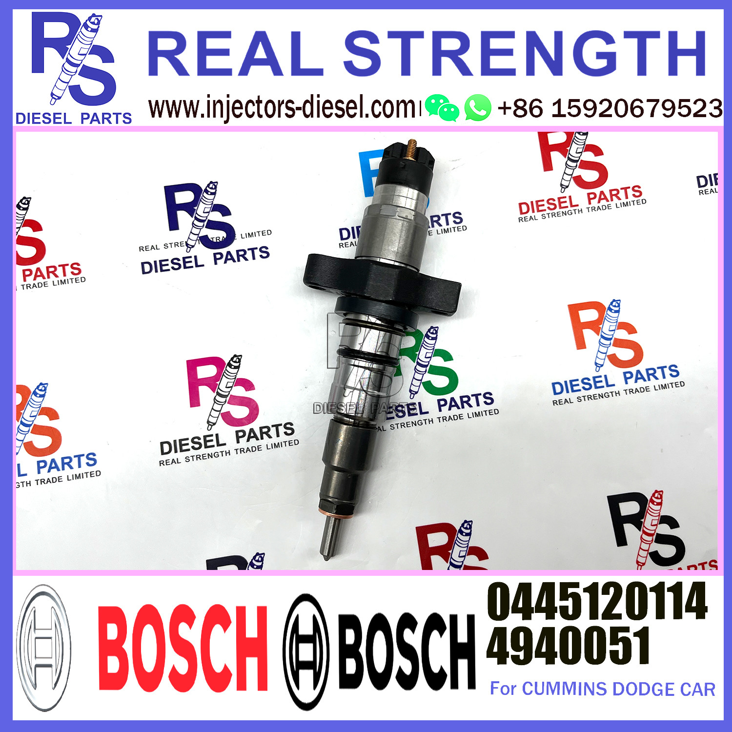 Инжектор 0445120114 BOSCH дизельный ИНЖЕКТОР топлива 0445120114 4940051 двигателя дизеля 4940051 для двигателя ДОДЖА CUMMINS