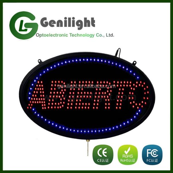 High Brightness Neon LED Sign Display for Sushi Oval or Customized Shape