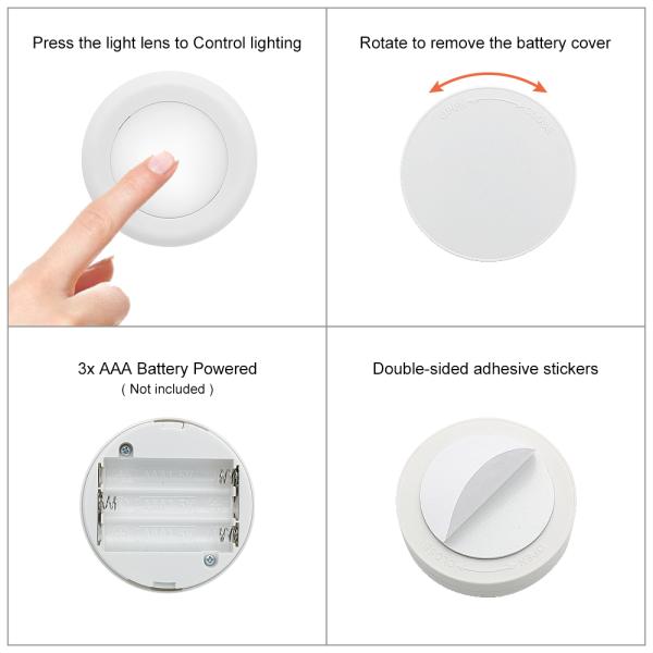 LED Motion sensor Lights,Wireless Battery-Powered LED Cabinet Light