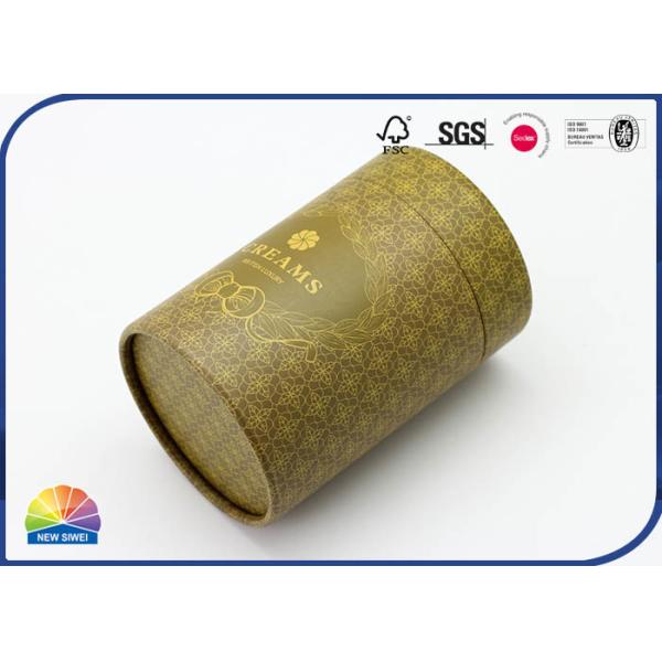 のために包むラミネーションの金のクラフト無光沢のシリンダーはクリーム状になる