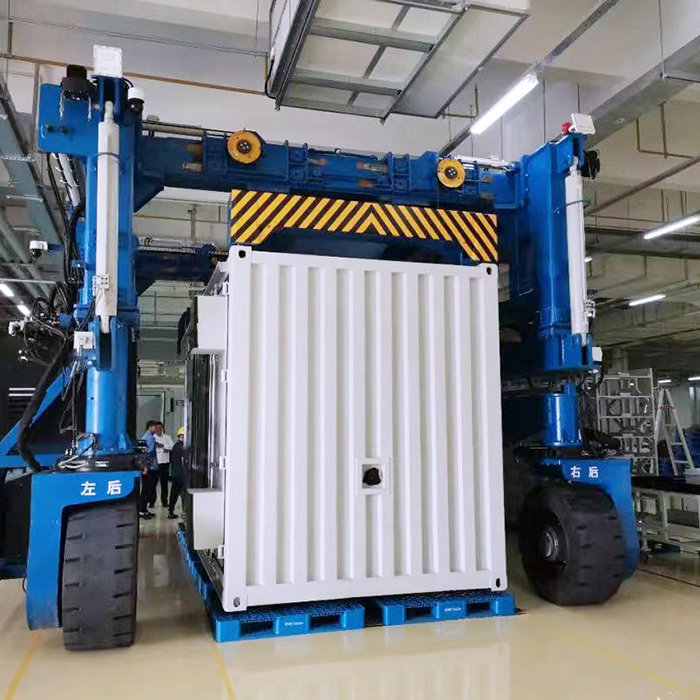 Zehua Warehouse Container Straddle Carrier 30 Ton Battery/Hydraulic Rubber Tyre Gantry Crane Container Straddle Carrier Electric
