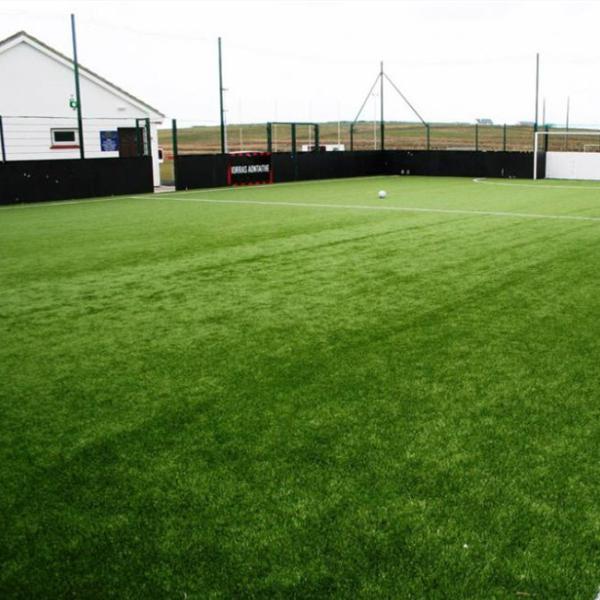 Outdoor Artificial Grass Soccer Field 35mm Non Filling Natural Looking