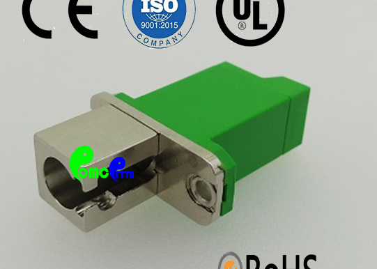 LC Fiber Optic Adapter, LC Hybrid Fiber Optic Adapter with Plastic or Copper Material