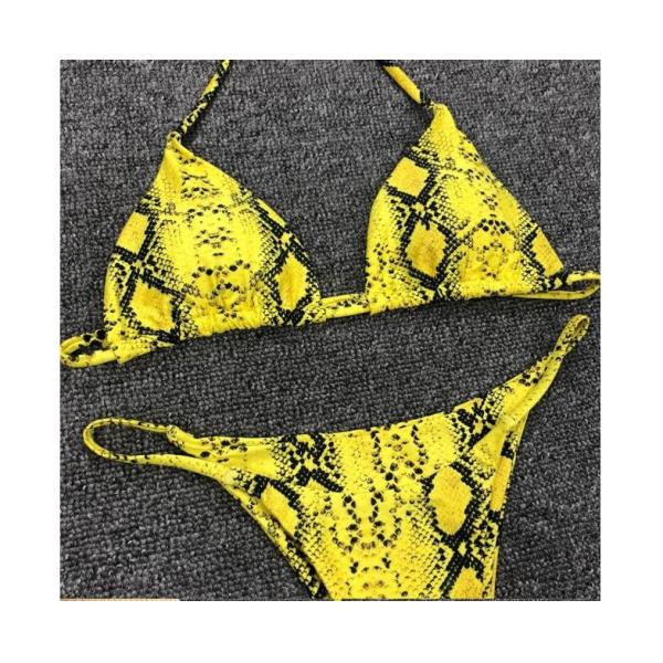 Womail Alluring Biquini Leopard Printed Bikini Push-Up Padded Swimwear Women's