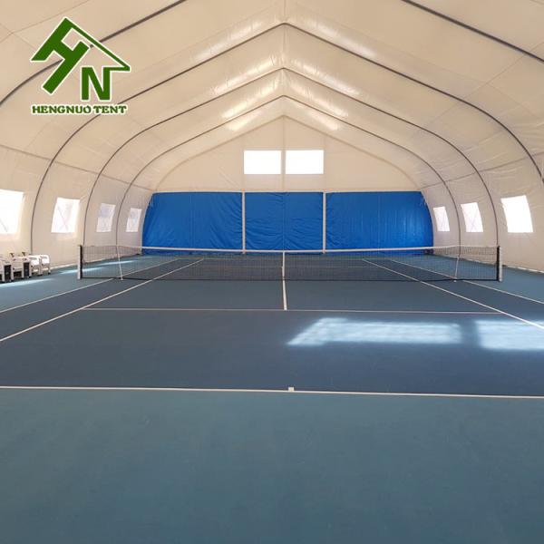 Barraca curvada do campo de tênis do dossel do PVC do quadro do estilo de TFS tela opaca de alumínio