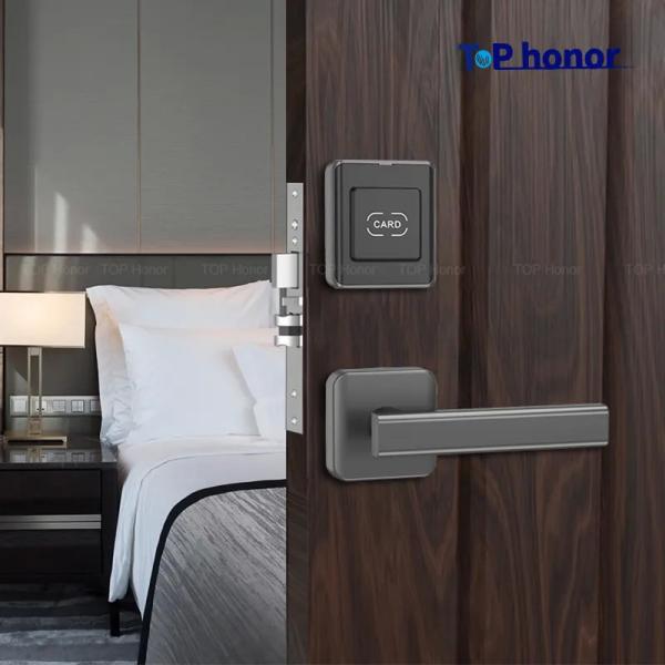 Swipe Card Smart Hotel Electronic Lock Aluminum Alloy RFID Card Door Lock