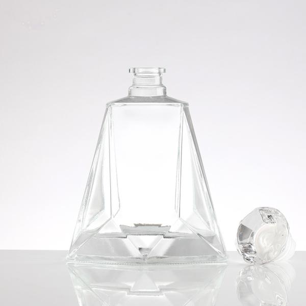 Vintage 750ml Custom Vodka Glass Liquor Bottle com Super Flint Glass Material do corpo