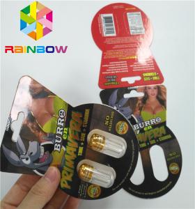 furo dobro de empacotamento Lenticular da caixa de cartão de papel do tipo do