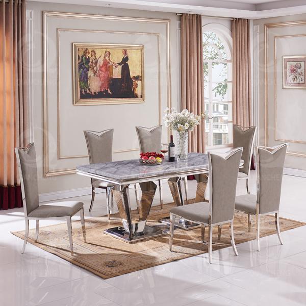 180cm Stainless Steel Dining Table