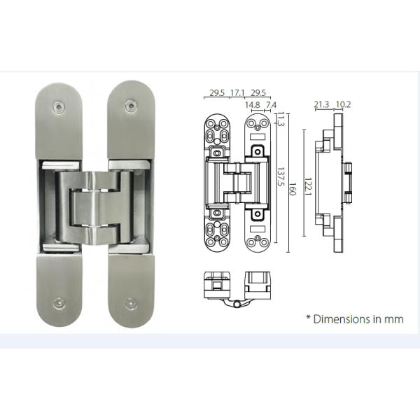 Stainless Steel Ball Bearing Butt Hinge EN1634 Fire Tested EN1935 and CE Marking