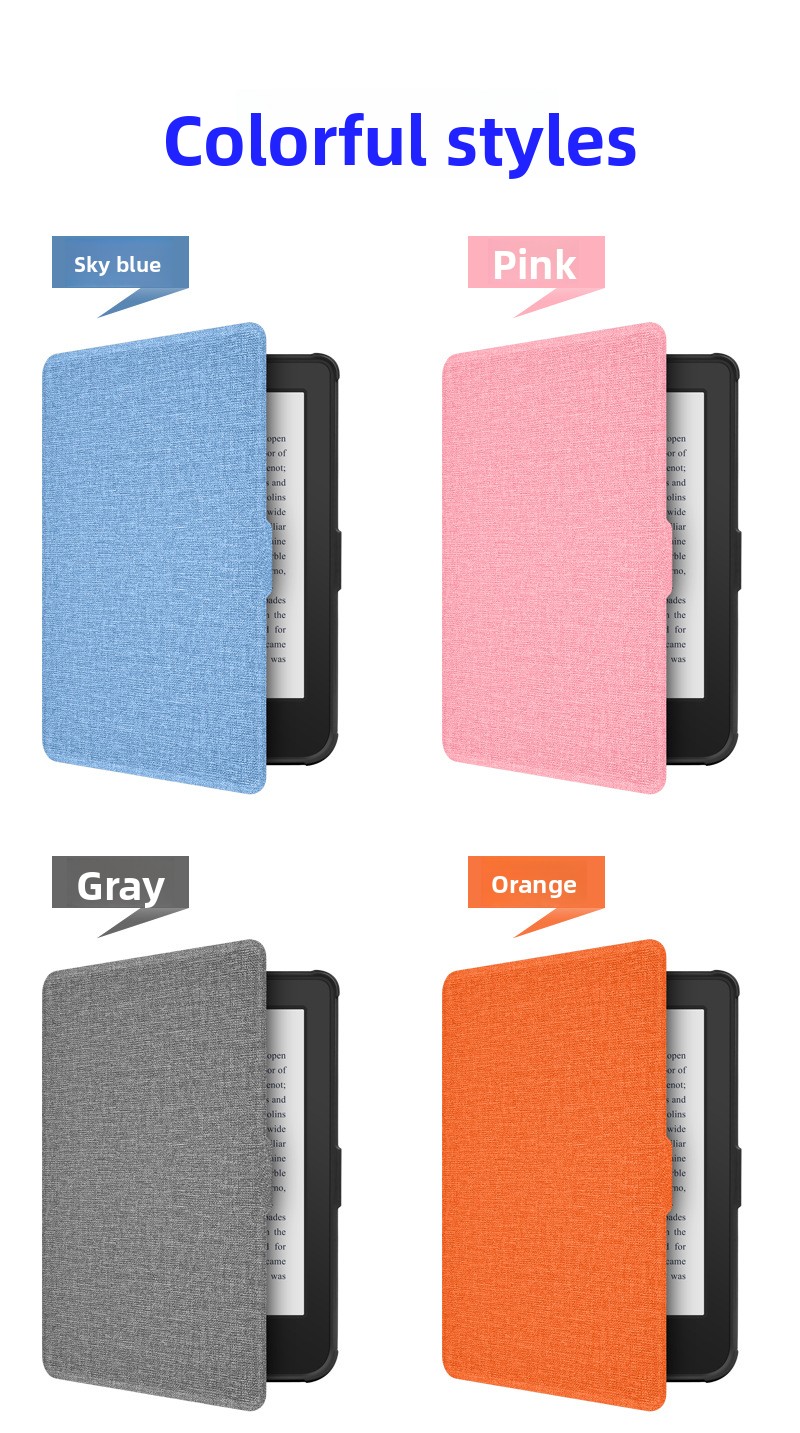 For Pure Colour E-Book Case Kobo123 Protective Leather Shell 7