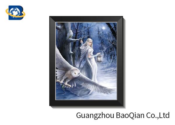 30 X 40 Cm 3D Lenticular Pictures With PS Frame / Custom Lenticular Printing