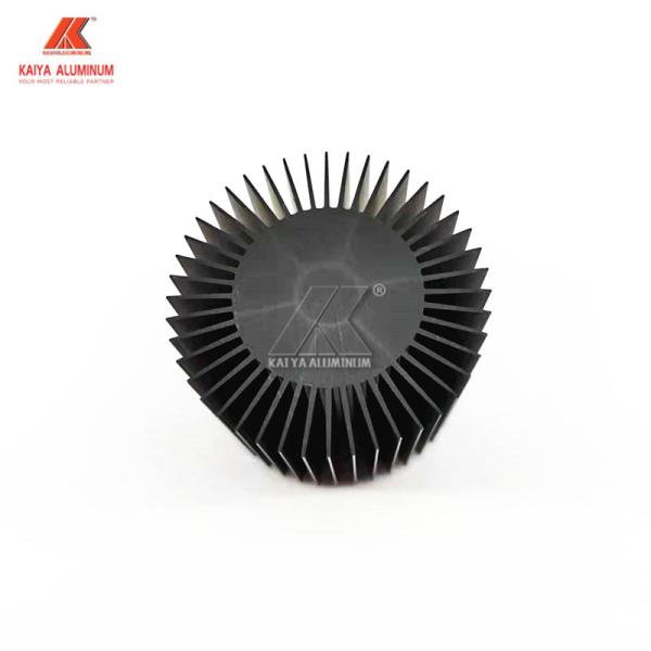 Round Anodized Heat Sink Aluminum Profiles 6063 T5 AL Grade