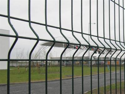50×200mm 4mm Curved Garden Fence With Peach Post