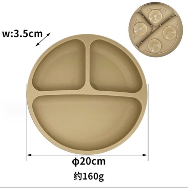 Silicone Kids Tableware Plate With Suction Cup Dinnerware Type Plate Production