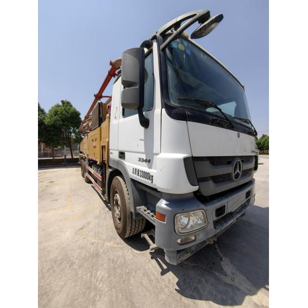 Semi-Dry Shotcrete Concrete Pump Truck 49m Used Heavy Equipment Mercedes Benz Truck