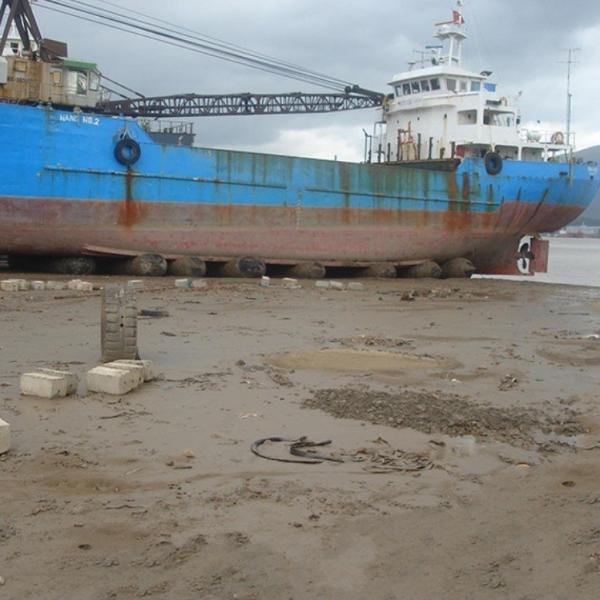 navio da economia de trabalho de 1.2m*15m que lança Marine Rubber Airbag