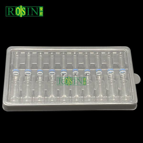 Disposable PET Transparent Plastic Ampoule Packaging Custom For Hospital