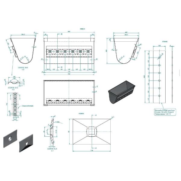 120 ℃ HEAT RESISTANCE 2 PLIES ANTI-TEAR STEEL CORD BUCKET ELEVATOR CONVEYOR BELT 850 ST2000 6/6 DIN Y