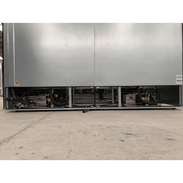 Enfriador de bebidas vertical para exhibición de refrigerador de 4 puertas de vidrio de descongelación automática