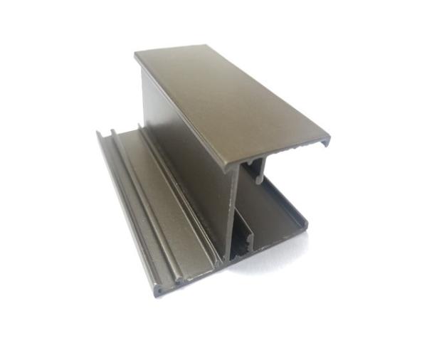 6063-T5 Sand Powder Coated Aluminum Extrusions Broken Bridge Aluminium Section