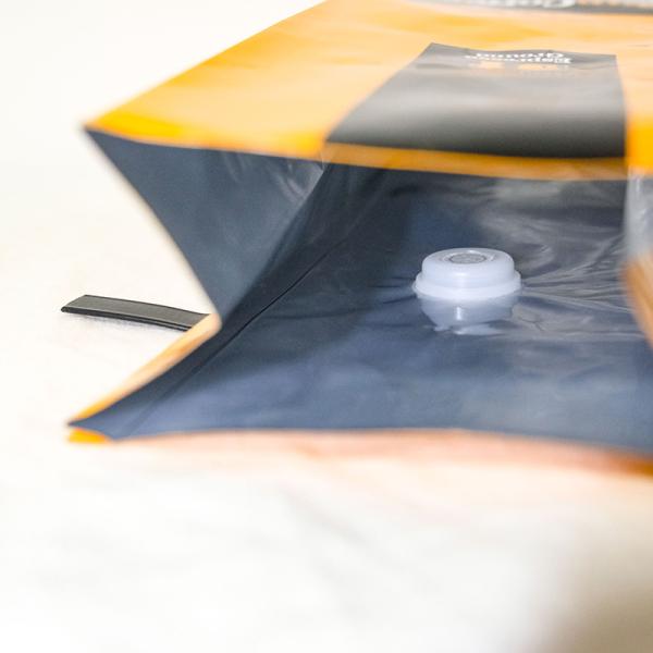 100% Organic Espresso Coffee Stand Up Pouch 250g Flat Bottom Bag With Valve