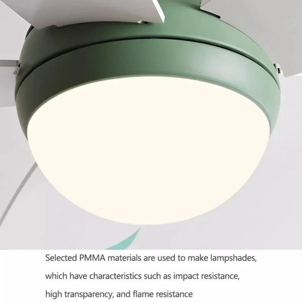 Control Low Floor Household Fan lamp colorful Children Room Ceiling Fan Light(WH-VLL-33)