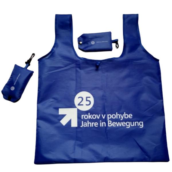 Customized Eco Friendly RPET Shopper Foldable Portable Shopping Bags