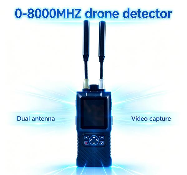 0-8000mhz Handheld Drone Detector FPV Detection For Fast Uav Anti Drone System Drone Security For Drone Detection