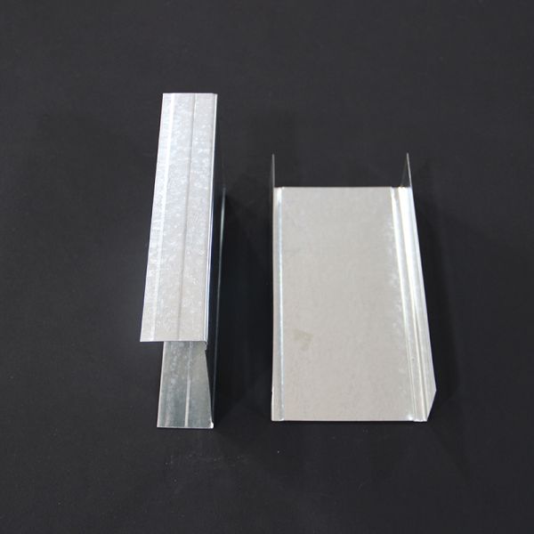 Fireproof Metal Stud Gypsum Board 3 5/8 In G40 Steel Studs For Drywall