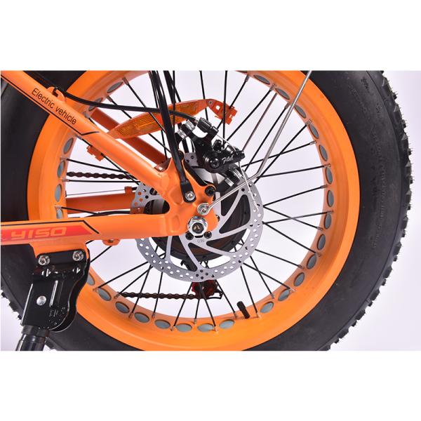500w Fat Tire Electric Folding Bike With KMC Chain 34KG Gross Weight