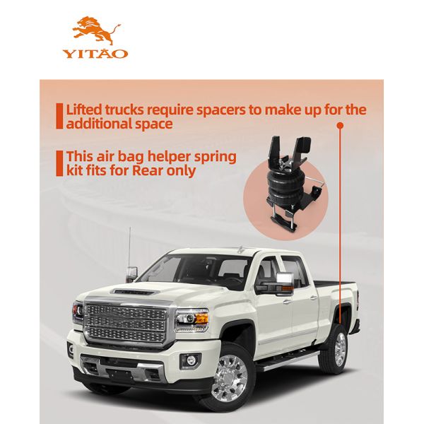 Tow Assist Air Spring Kit No-Drill 2500lb, Fits Chevrolet Silverado 1500 / GMC Sierra 1500 2007-2018