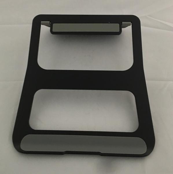 Black 230*210*4mm Macbook Metal Stand Anodizing Aluminum Laptop Tray