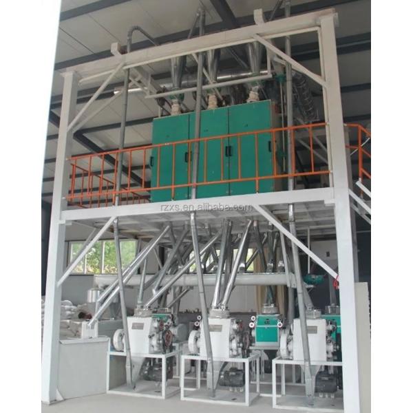 Комбинированная коммерческая мельница для очистки пшеницы 30x8x7м для мукомольной фабрики в Гане