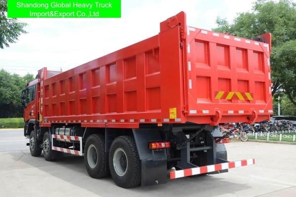 Shacman X3000 8×4 Heavy Duty Dump Truck with 40-45 Tons Payload Capacity and 12-Speed Manual Transmission
